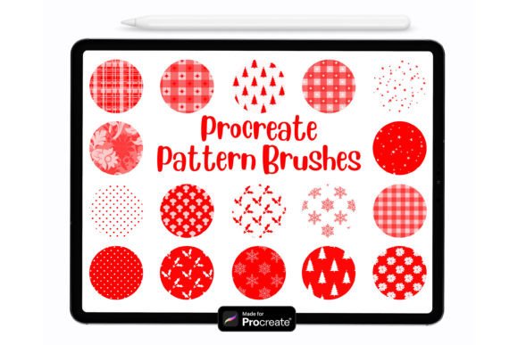 Download 20 Procreate Christmas Pattern Brushes - Christmas Collection