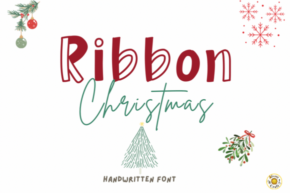 Download Ribbon Christmas Font - Christmas Collection