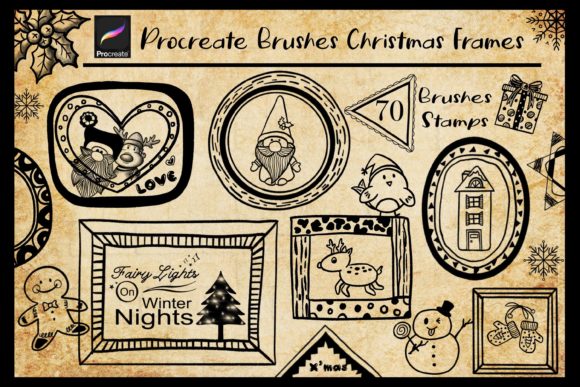 Download Procreate Brushes Christmas Frames - Christmas Collection