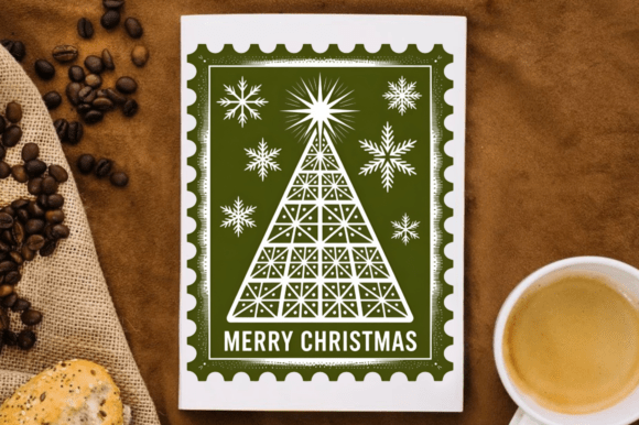 Download Vintage Christmas Stamps Clipart PNG Des - Christmas Collection