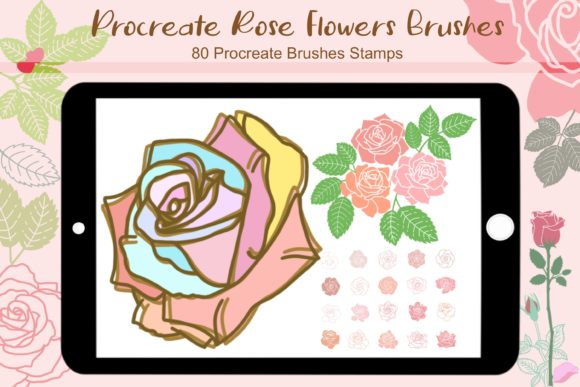 Download Procreate Rose Flowers Brushes - Premium Resources