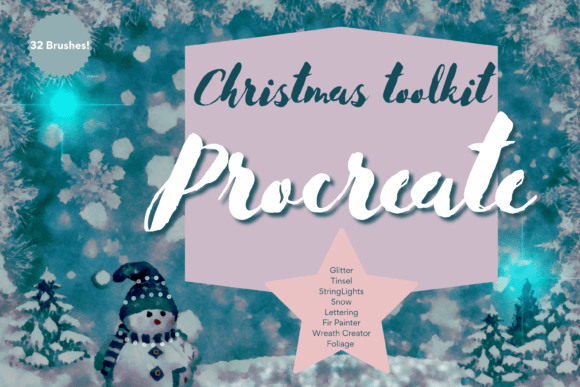 Download Procreate Christmas Toolkit 32 X Brushes - Christmas Collection