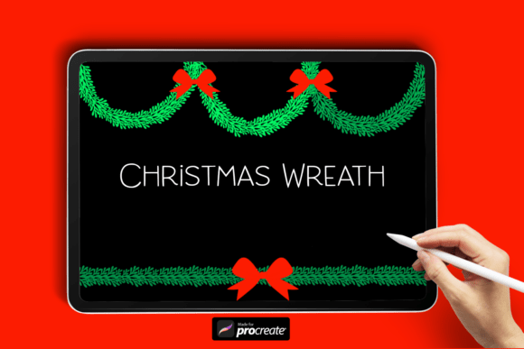 Download Christmas Wreath | Procreate Brush - Christmas Collection