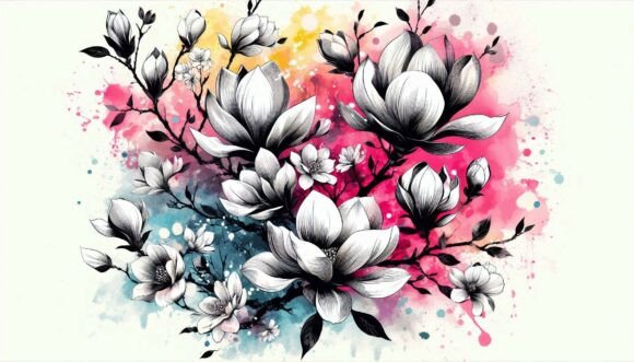 Download Magnolia Fabric Print - Fabric print Collection