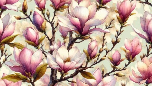 Download Magnolia Fabric Print - Fabric print Collection