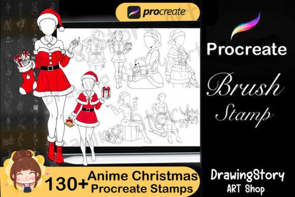 Download 130+ Anime Christmas Brushes Procreate - Christmas Collection