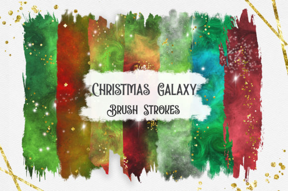 Download Christmas Galaxy Brush Strokes - Christmas Collection