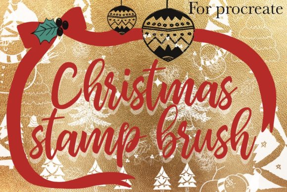 Download Christmas Procreate Stamp Brush - Christmas Collection