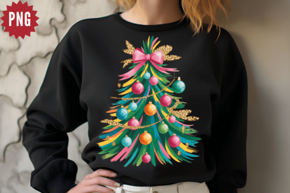 Download Glitter Brushstroke Christmas Tree PNG D - Christmas Collection